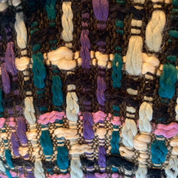 New York & Company Eva Mendes Tweed Multicolor Single Breasted Coat sz XS NWT - Picture 7 of 11